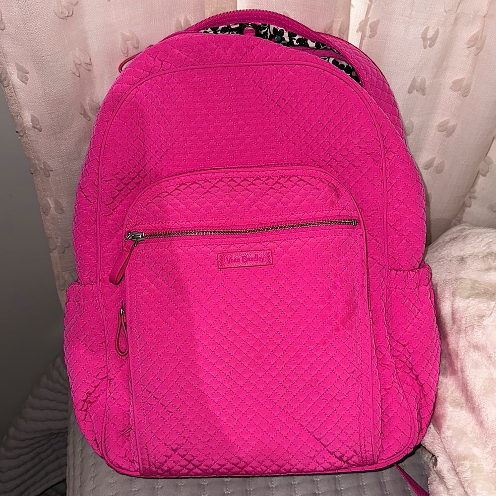 Hot pink Vera Bradley backpack